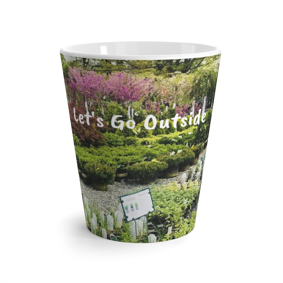 Let's Go Outside Latte Mug, 12 oz.