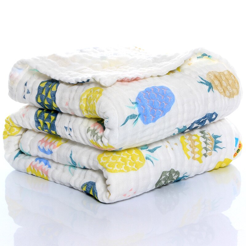 Baby Blankets Organic Muslin Swaddles Blanket for Newborn Cotton Solid Bath Towel